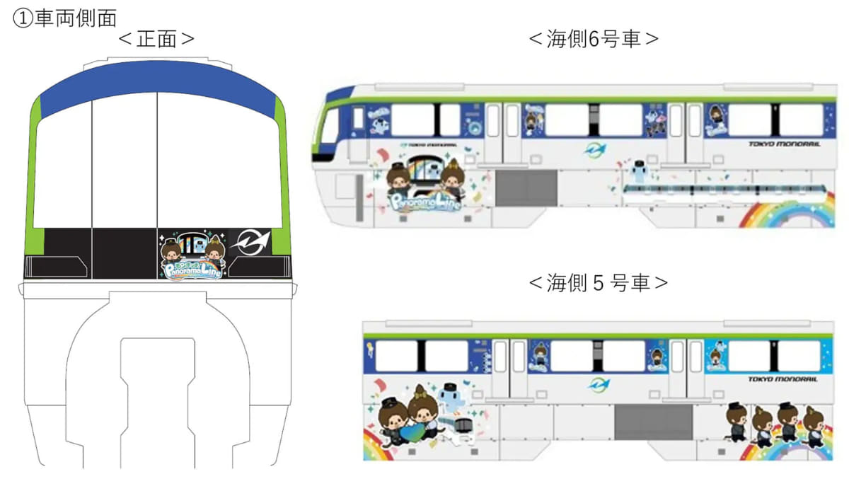 キャンペーン期間中、ラッピング列車を運行する