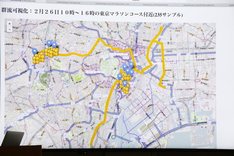 Wi-Fiビッグデータに基づく人の流れと地域情報をTTPP手法で高速に