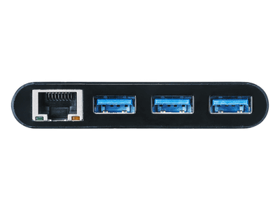 有線LANアダプター機能を搭載した3ポートUSB3.0ハブ「USB-3H301