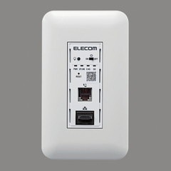 壁面に埋め込むWi-Fiアクセスポイント、エレコムが法人向けに販売
