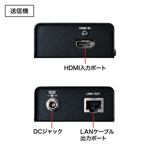 HDMIをLANケーブルで最大70m延長できるエクステンダー、サンワサプライ
