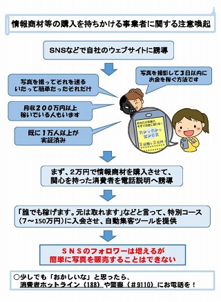 それってネット詐欺ですよ Instagramに写真を撮るだけ 1日5分の作業で月収100万円という投稿を見かけた 被害事例に学ぶ 高齢者のためのデジタルリテラシー Internet Watch