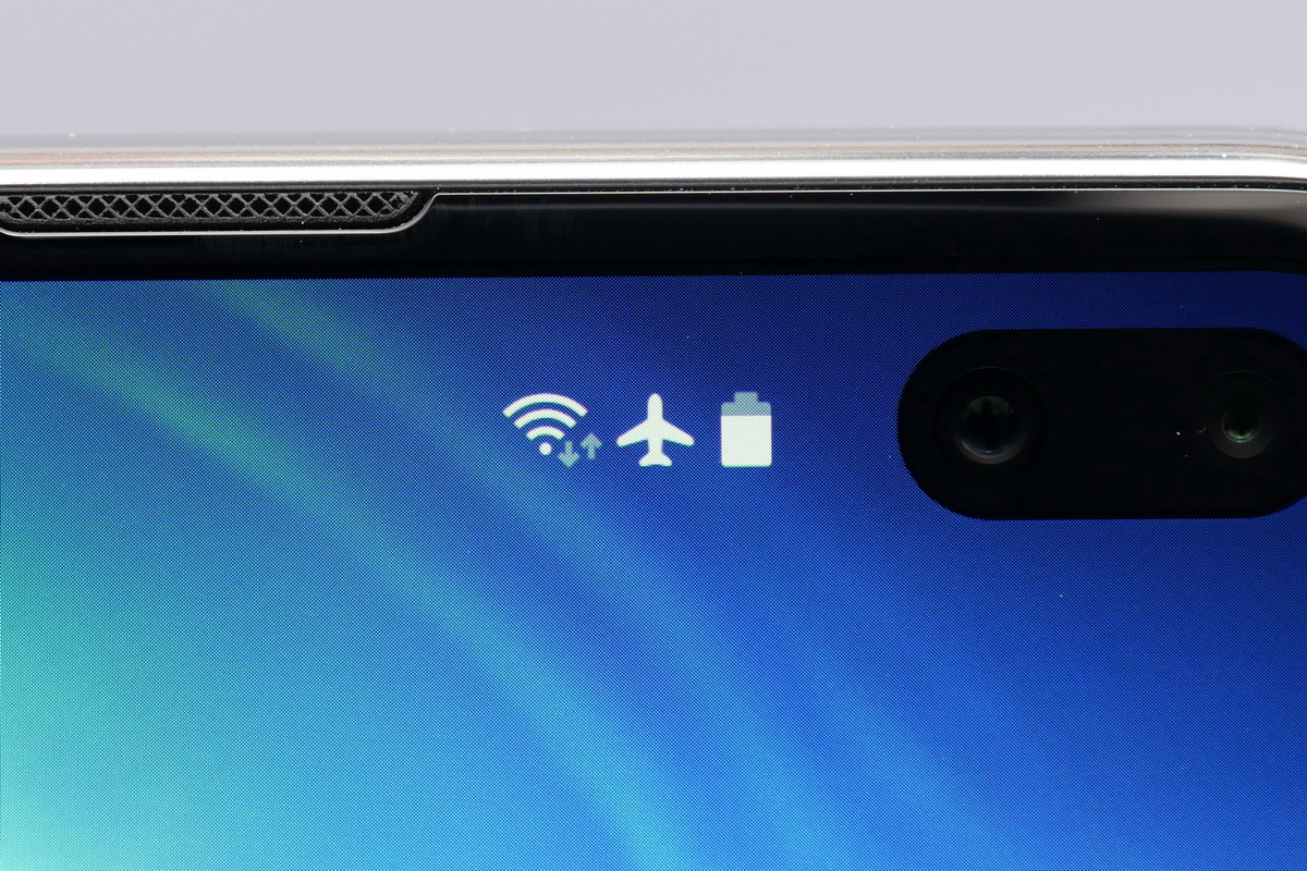 11ac以前の無線LAN接続時には、アンテナピクトの横に数字は表示されなかった