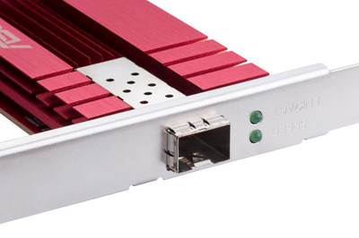 SFP+採用の10GbE LANカード「XG-C100F」、デスクトップPC向けに