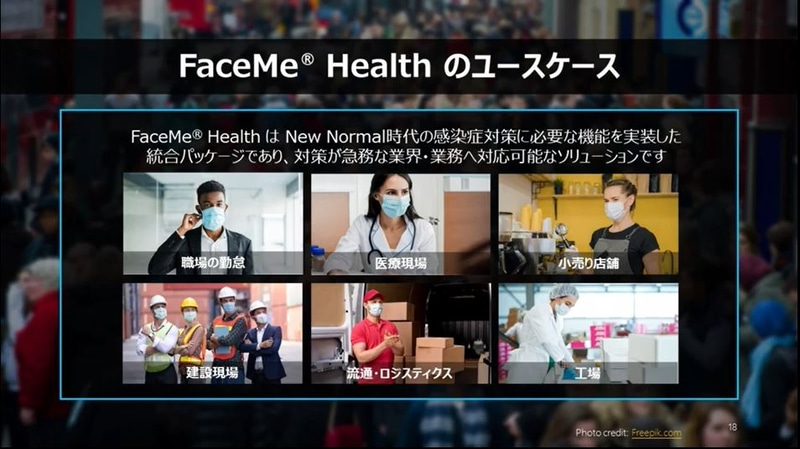 サーマルカメラの検温機能をSDKではなくパッケージとして提供する「FaceMe Health」といったソリューションも用意