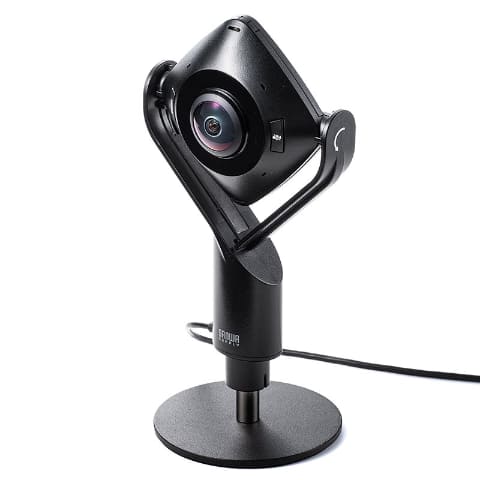 360度映像を180度×2などに表示できるウェブカメラ、サンワサプライ