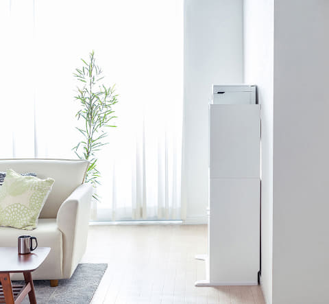 パッと開いてデスクになるラック「RAC-TW03W」、サンワサプライが発売