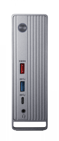 USB Type-Cケーブル1本で接続し、最大3台のディスプレイに4K画像を出力