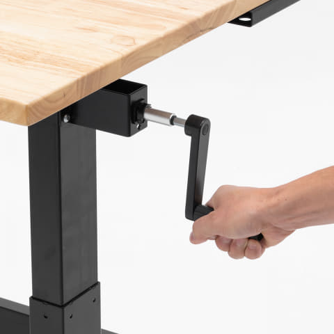 総耐荷重なんと230kgの手動昇降デスク、サンワサプライ「100-ERD035LM