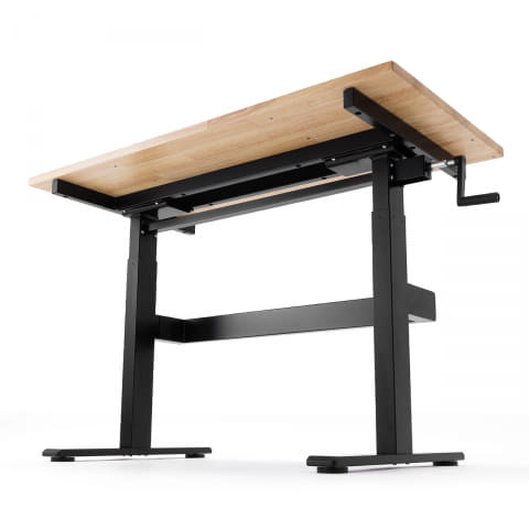 総耐荷重なんと230kgの手動昇降デスク、サンワサプライ「100-ERD035LM