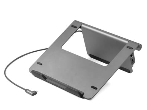 サンワサプライ　ノートパソコンスタンド ドッキングステーション一体型 パソコン作業が快適になるスタンド一体型ドッキングステーション