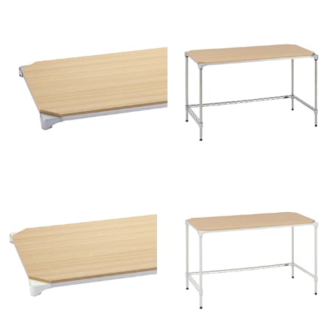 エレクター、シェルフシリーズを踏襲しつつ机としての機能美を追及した