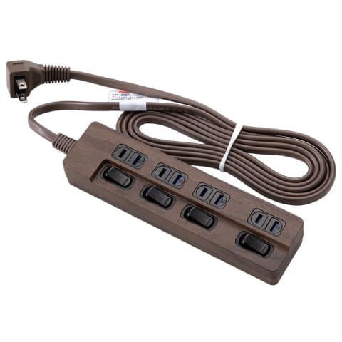 ニトリ、節電にも役立つ個別スイッチ付き木目調電源タップの販売拡大