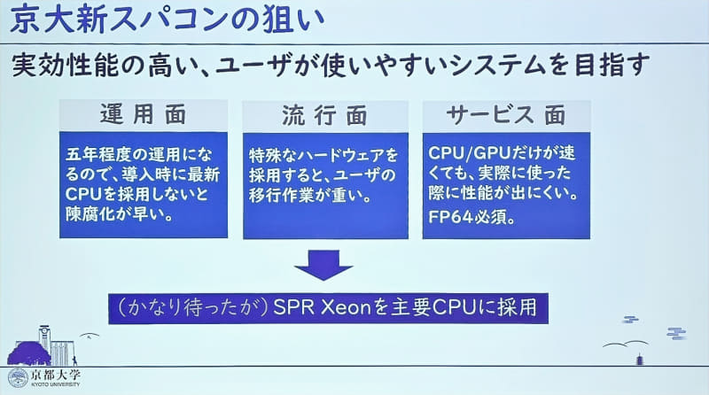 京大スパコンの狙い