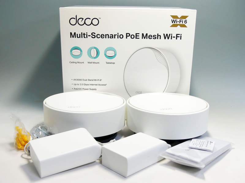 PoE接続可能なメッシュWi-Fiルーター「Deco X50-PoE」