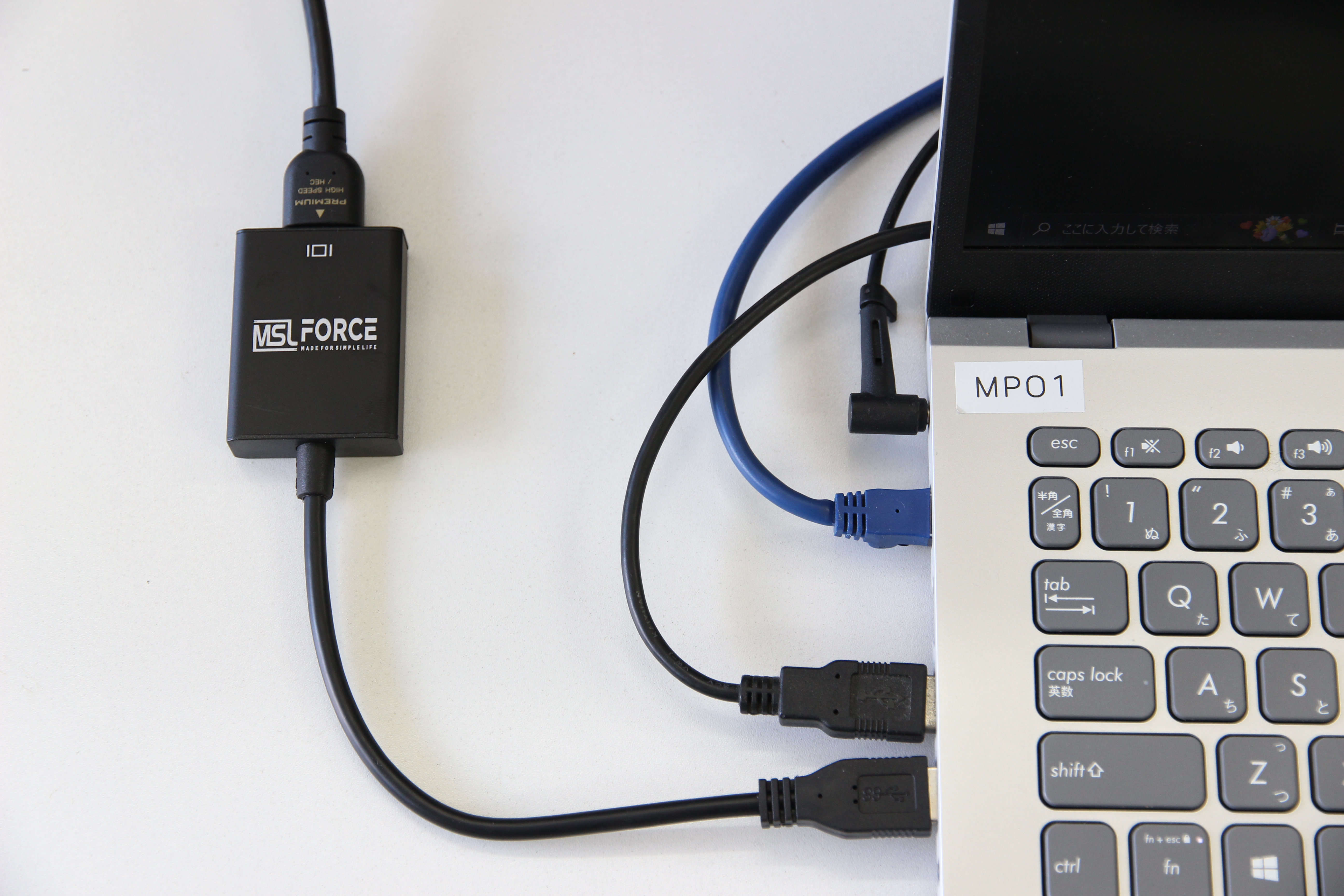 USB Type-CポートのないノートPCでも、マルチディスプレイ環境にしたい