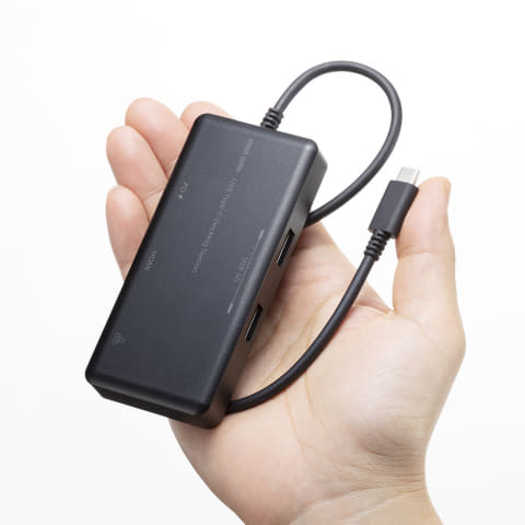 WWCB認定取得のコンパクトなドッキングステーション「USB-DKM7BK