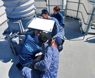 海上自衛隊の練習艦「かしま」「しまかぜ」にStarlinkを導入、航海中の