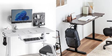 シンプルな構造でコストを抑えた電動昇降デスク「100-ERD43」シリーズ