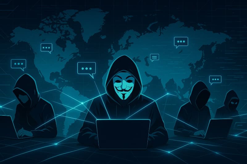 今のサイバー犯罪組織はネット経由で緩いつながりをもって活動しています