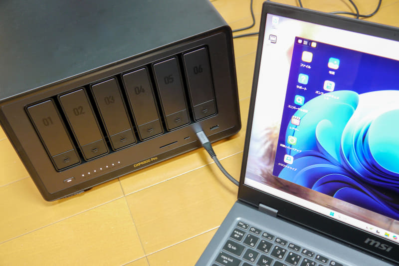 Thunderbolt4でPCを直結できる