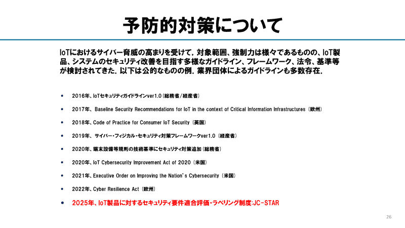 世界で行われてきた予防的対策の取り組み