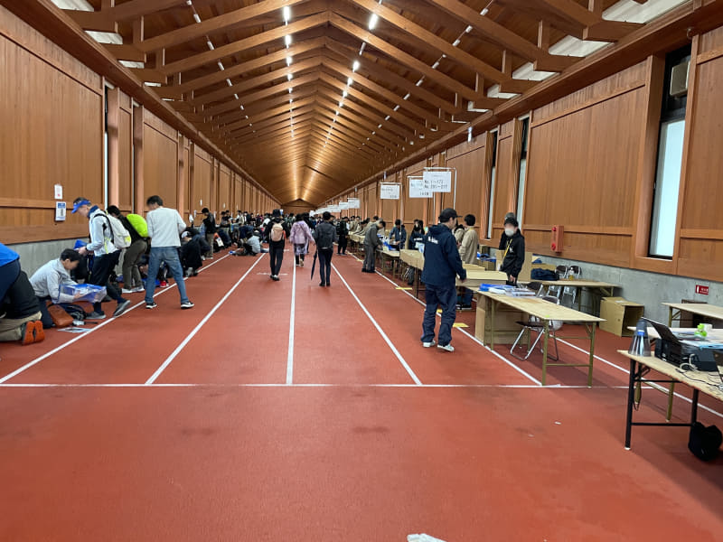 受付も広い!! 参加者も多い!!