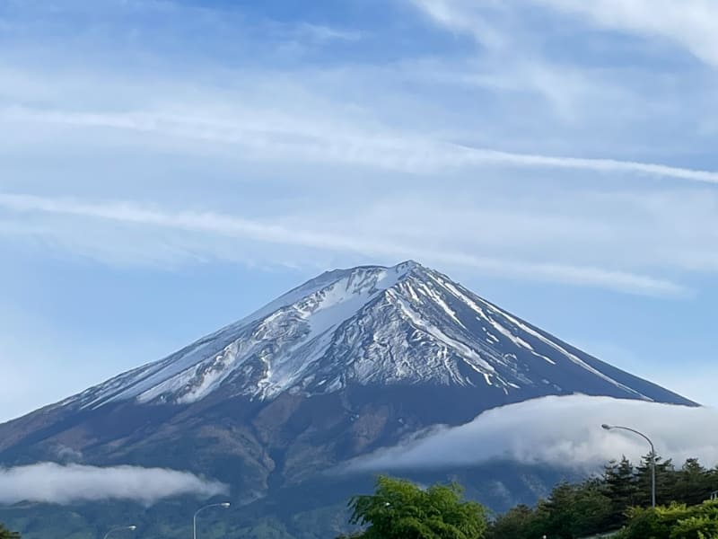 土曜日の夕方には雨もあがり富士山の山頂まで拝むことができた