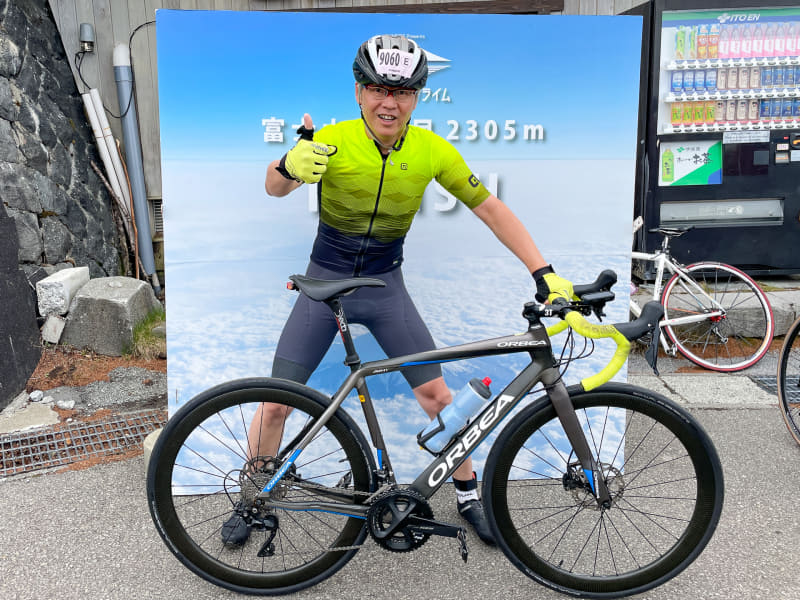 ゴール地点に設けられた撮影スポットにて。本気でよろこんでます（笑）