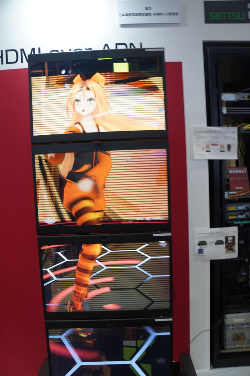 「HDMI over APN」のデモ