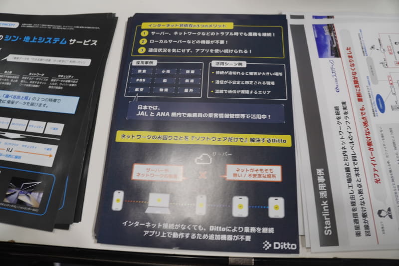 「Ditto」の説明パンフレット