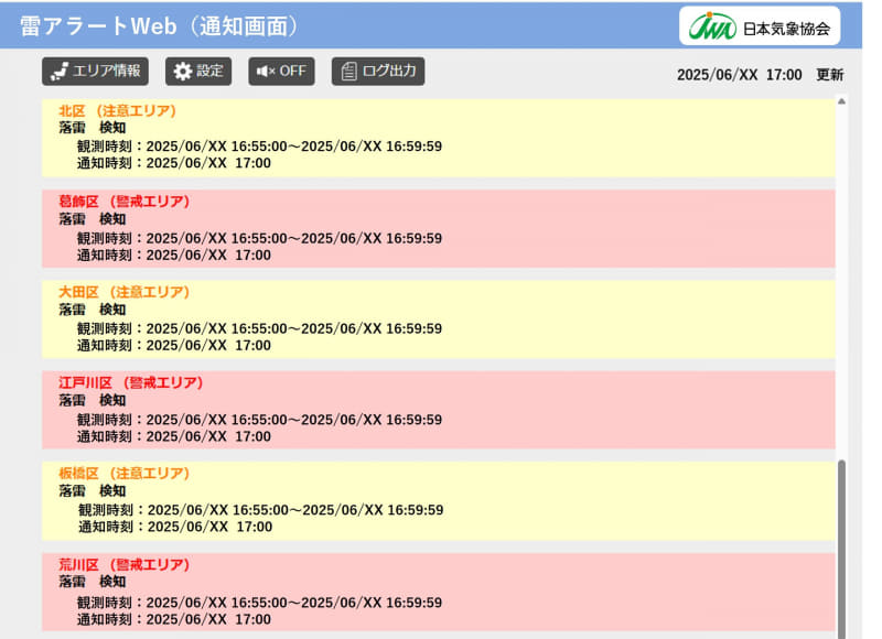 ポップアップ通知イメージ