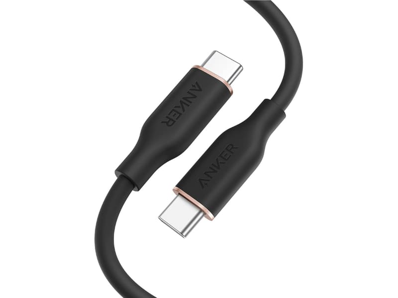 Anker PowerLine III Flow USB Type-C & USB Type-C ケーブル （0.9m ミッドナイトブラック）