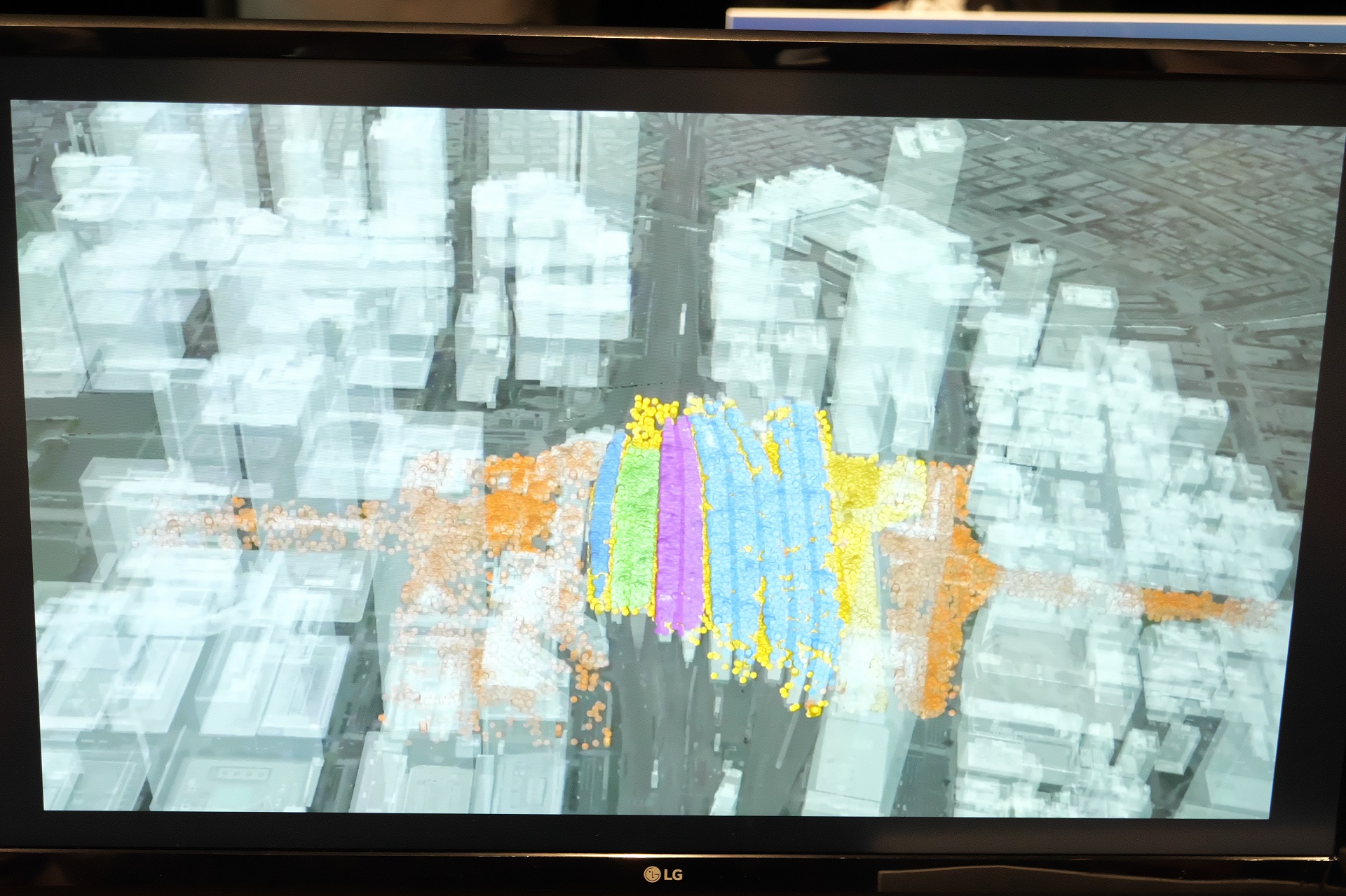 東京駅構内の人流データ