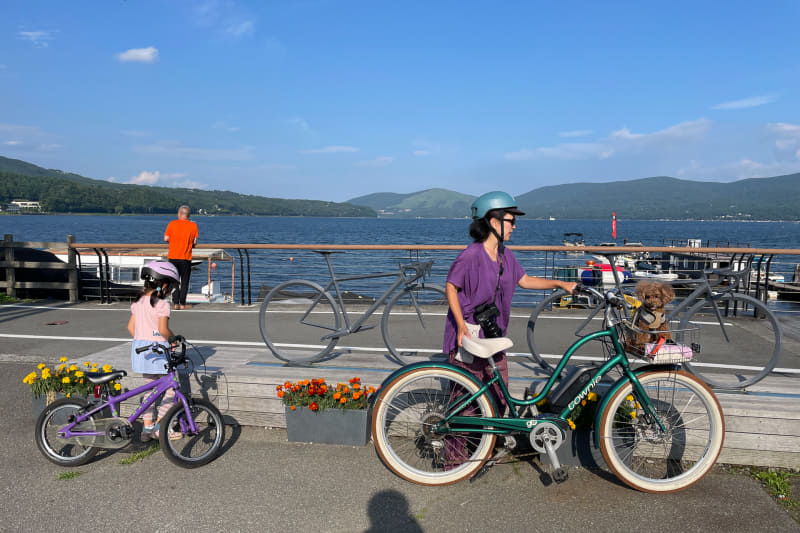 最後は山中湖畔まで走りきった