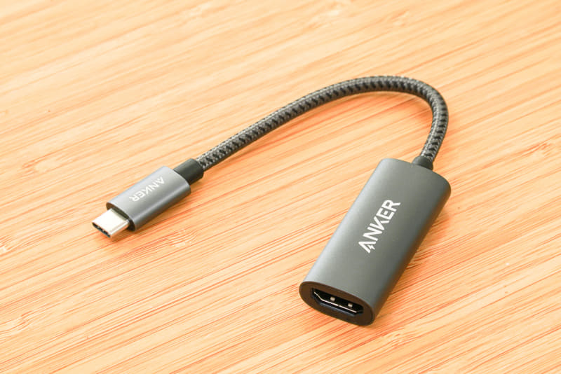 Anker「PowerExpand+ USB-C & HDMI 変換アダプタ」		AnkerのPowerExpand+ USB-C & HDMI 変換アダプタ