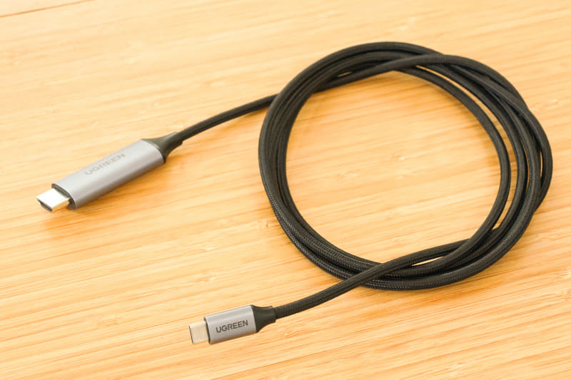 UGREEN「USB Type C HDMI 変換ケーブル（2M）」		UGREENのUSB Type C HDMI 変換ケーブル（2M）