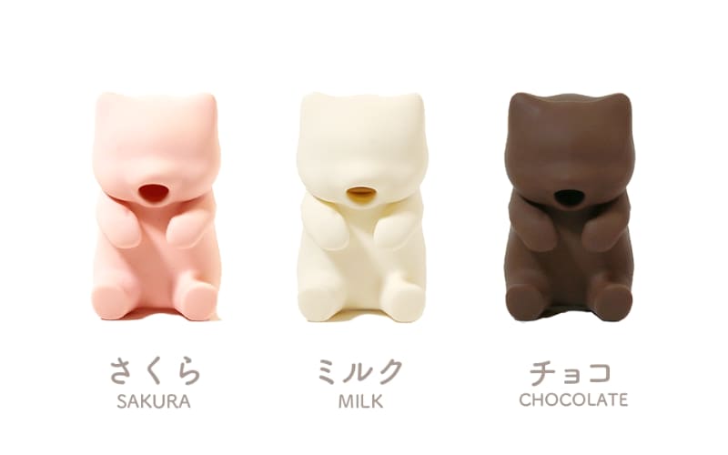 カラーは「ミルク」「さくら」「チョコ」