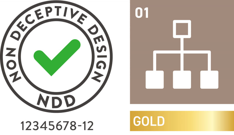 組織的対策の説明ページに表示する認定マーク
