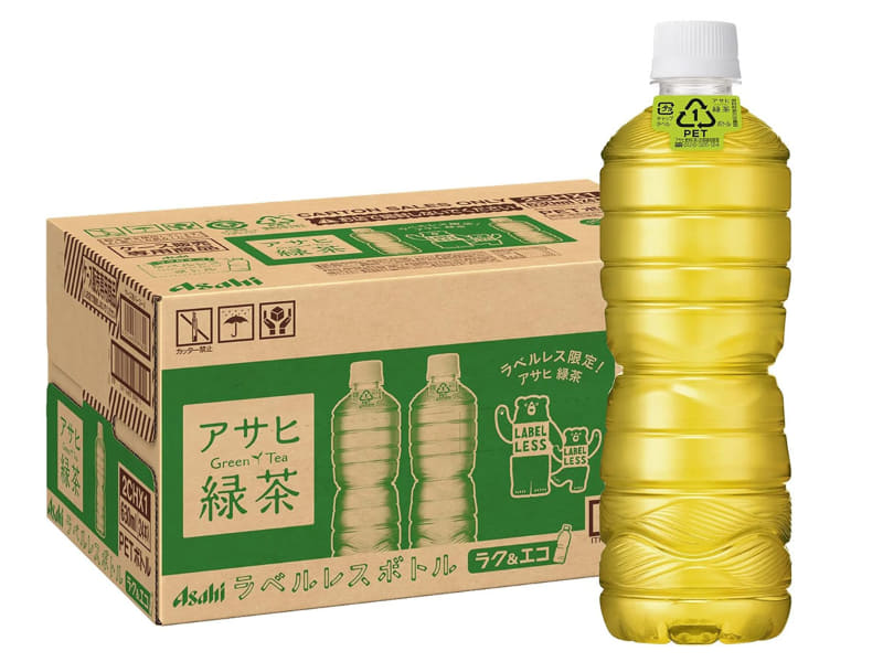 アサヒ飲料 アサヒ 緑茶 ラベルレス 630ml×24本