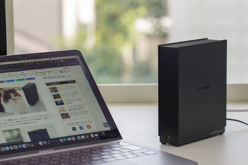 アイ・オー・データ機器のNAS「HDL1-LA02」を、Macから活用してみよう