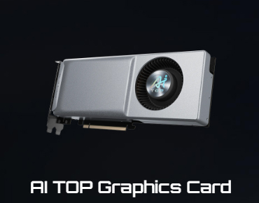 【ビデオカード】AIの学習と推論の中心になるGPU。GIGABYTE GeForce RTX 50シリーズ（RTX 5090, RTX 5080など）、RTX 40シリーズ（RTX 4090, RTX 4080など）、そしてGIGABYTE Radeon Pro W7000およびRadeon RX 7000シリーズ（Radeon Pro W7900, Radeon RX 7900 XTXなど）といった高性能GPUがサポートされている