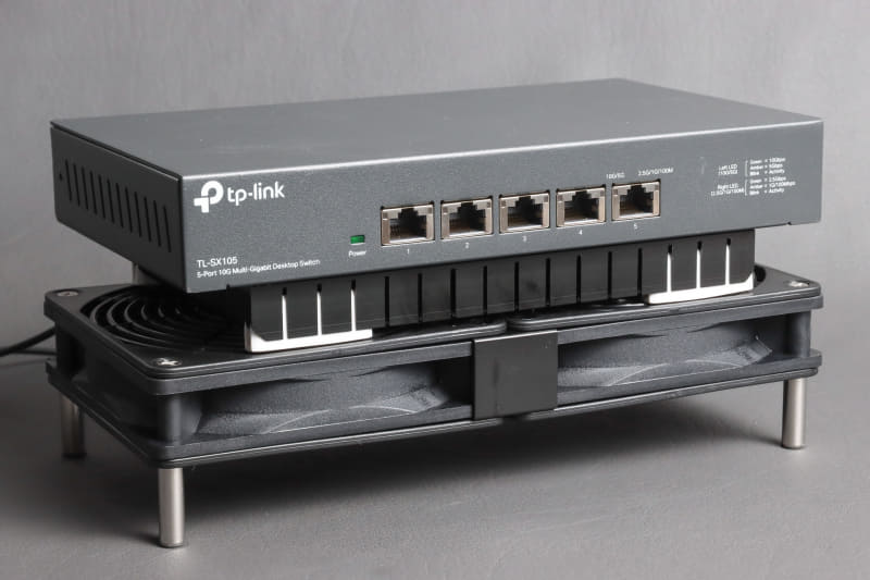 ヒートシンクも組み合わせると、ファンが大きすぎるかも