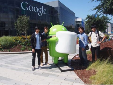 インターンシップ生が企業訪問先のGoogleを訪問したときの様子