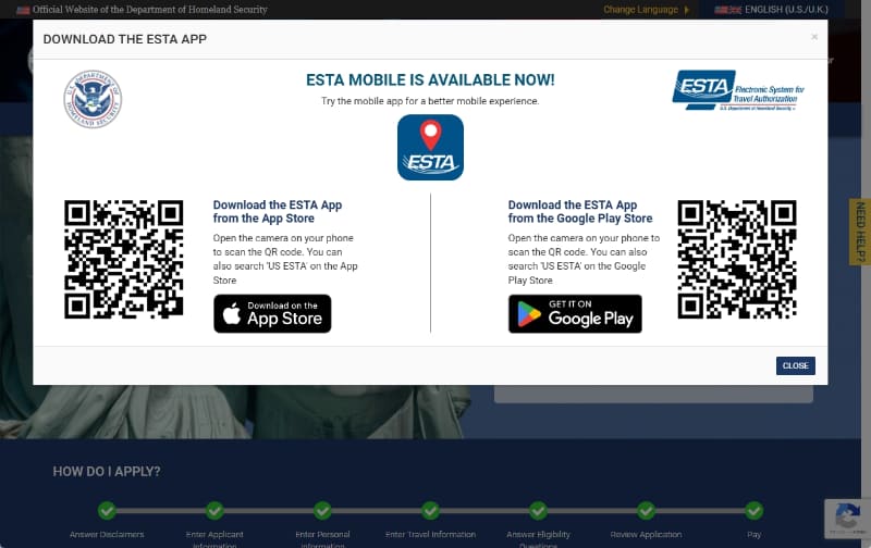 ESTAの公式サイトです