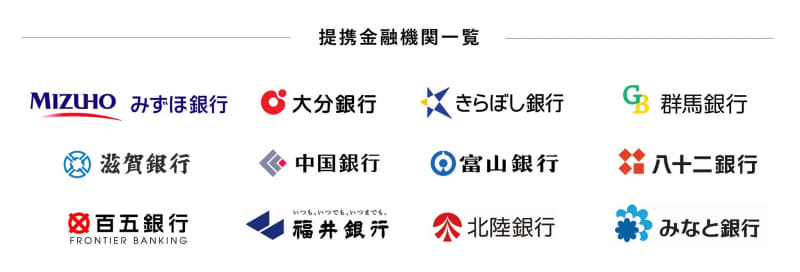 提携金融機関一覧