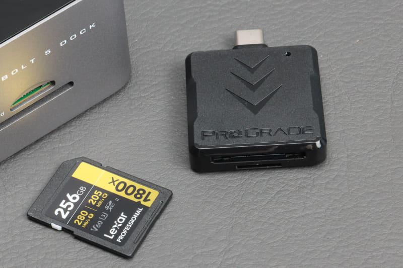 SDカードリーダーとしては評価の高いProGrade Digitalのカードリーダーでも検証