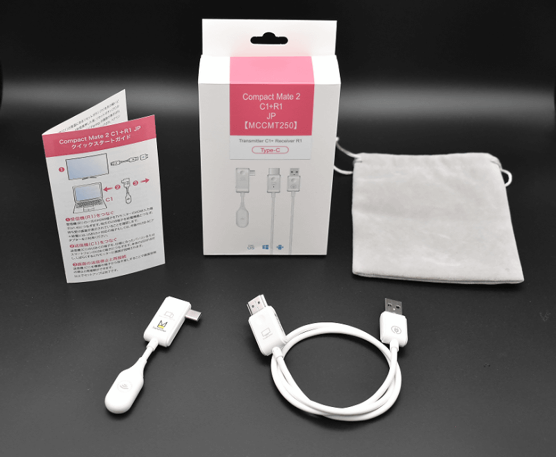送信機がUSB Type-C接続、受信機がHDMI接続の「Compact Mate 2 C1＋R1 JP（MCCMT250）」