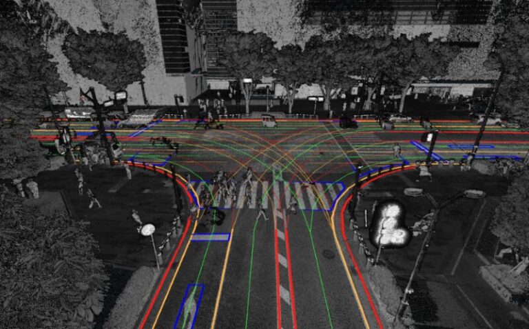 「HDマップ」のイメージ図