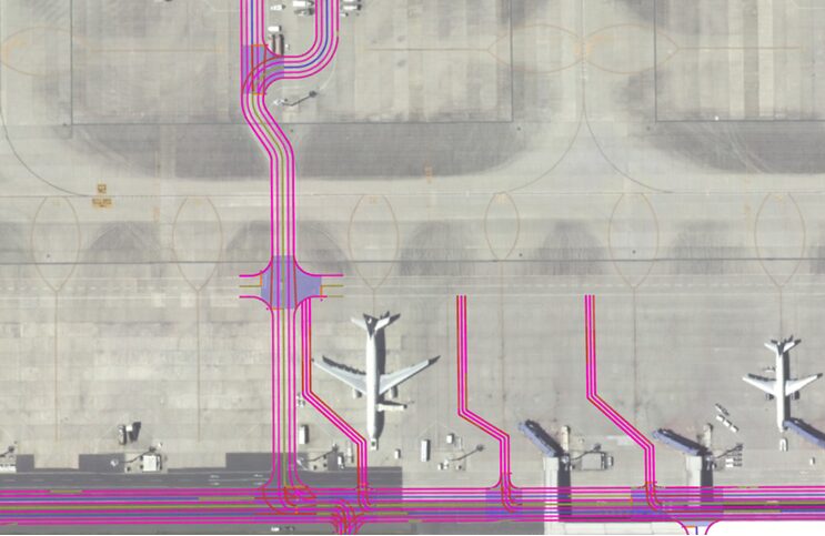 空港制限区域向けHDマップのイメージ